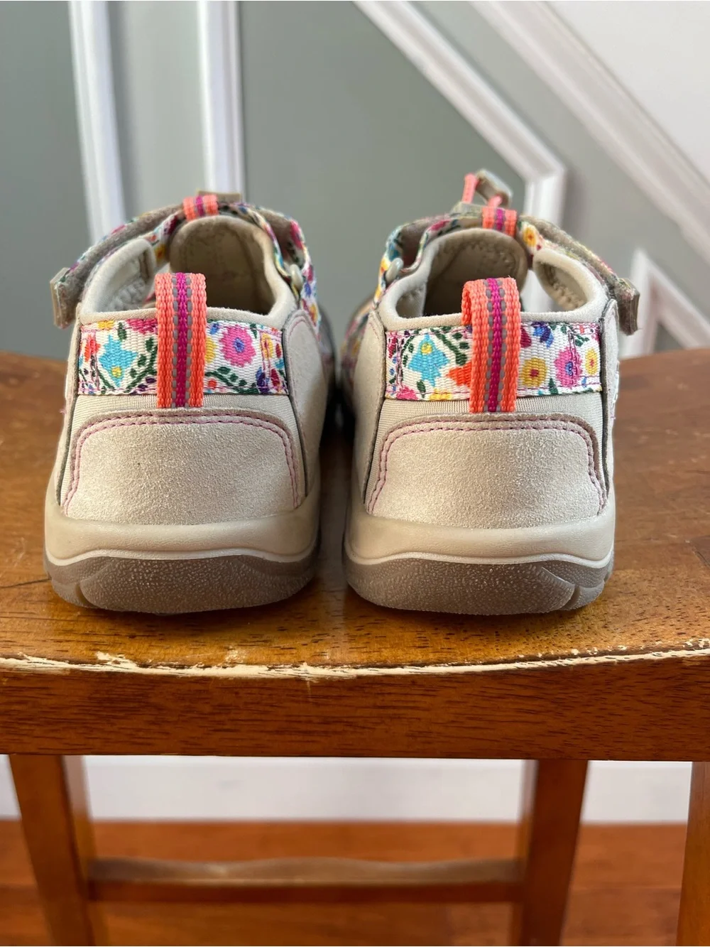 KEEN Newport H2 Sandals Kids 3 Tan Floral Water Hiking Outdoor Sport